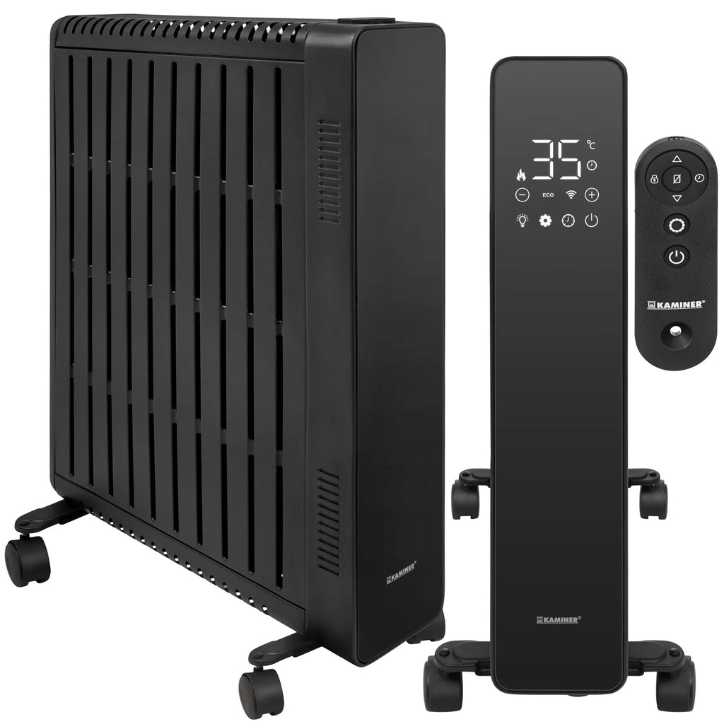 KAMINER Arvell 2500W nutikas WiFi-õliradiaator – rakendusega juhitav elektrisoojendi