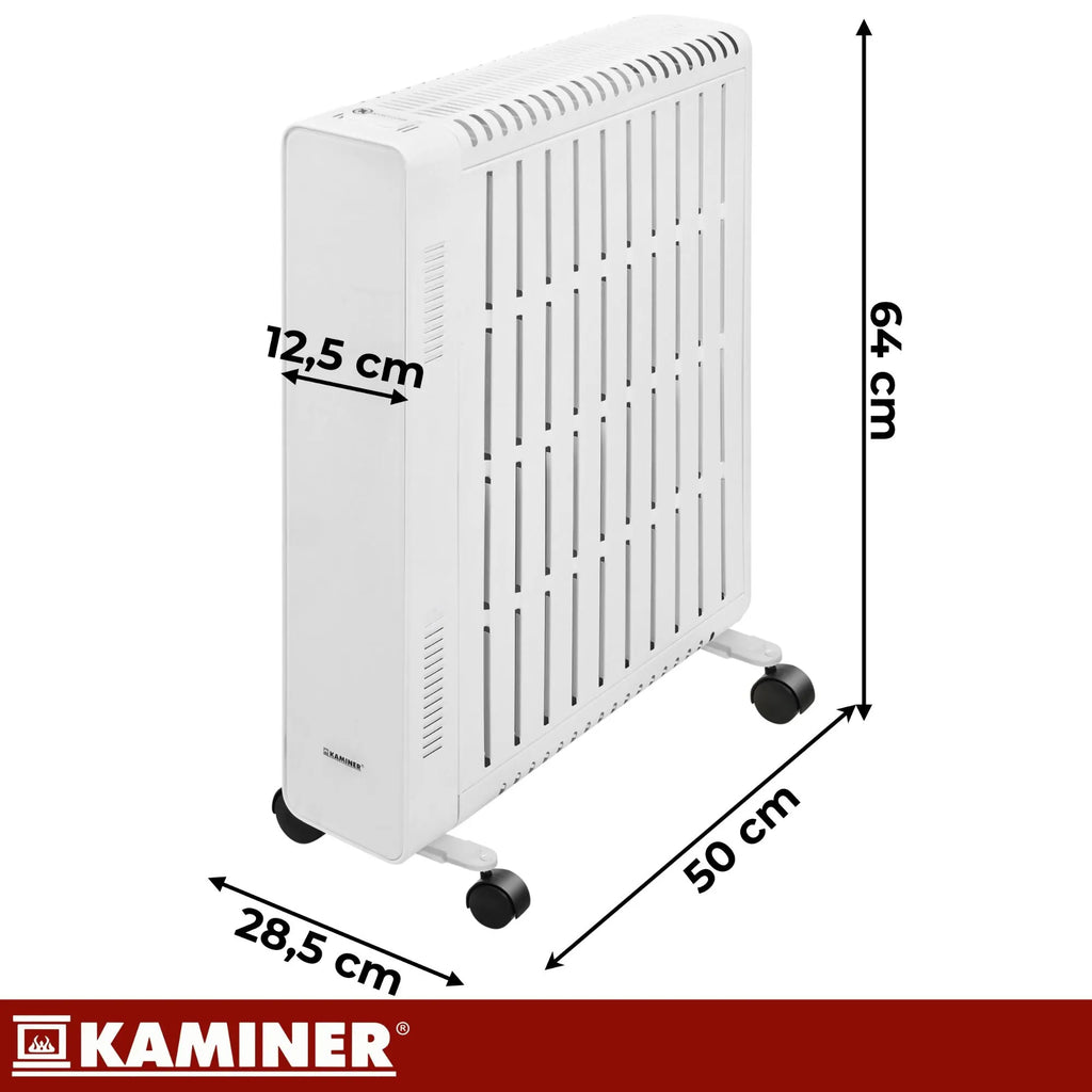 KAMINER Arvell 2500W nutikas WiFi-õliradiaator – rakendusega juhitav elektrisoojendi