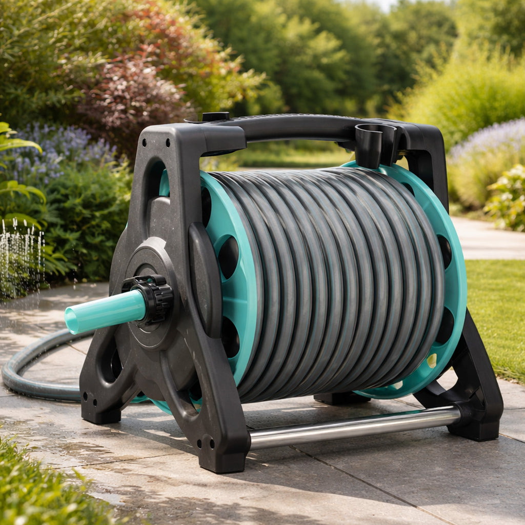 Garden hose - 30 meters, with a stand - Complete set