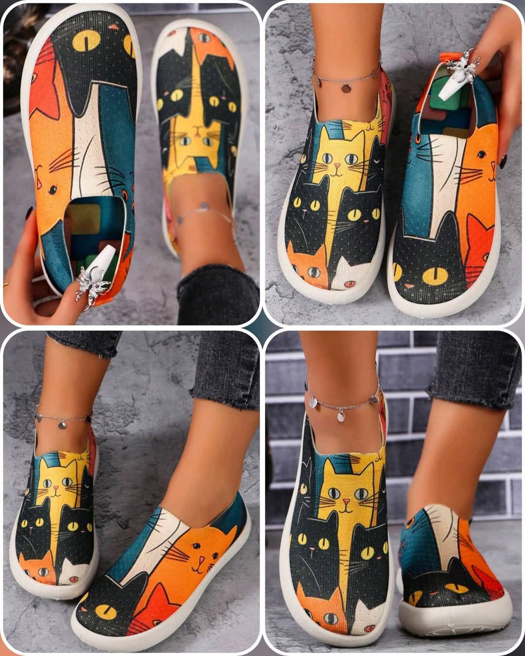 Slip-on jalanõud "Kassid"