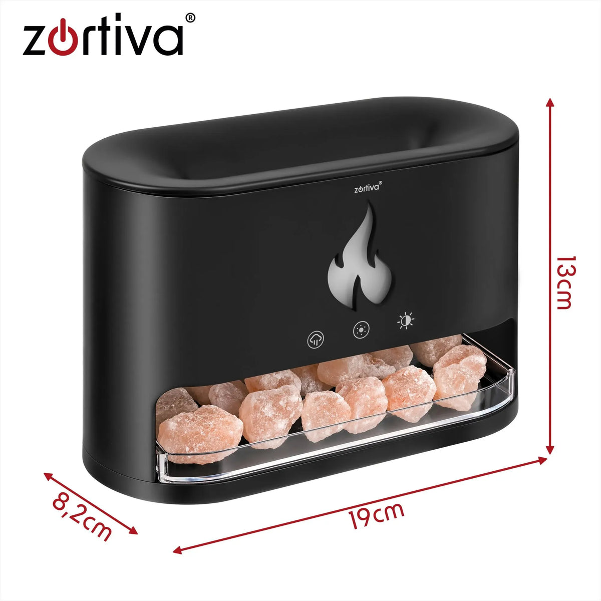 ZORTIVA 250 ml ultraheli-aroomihajuti kaminatule efektiga 