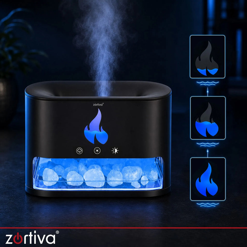 ZORTIVA 250 ml ultraheli-aroomihajuti kaminatule efektiga 