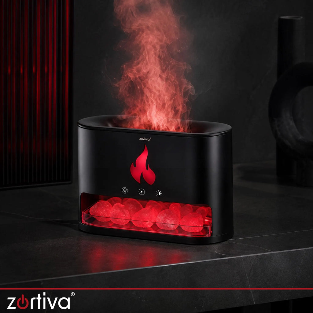 ZORTIVA 250 ml ultraheli-aroomihajuti kaminatule efektiga 