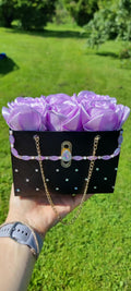 Handmade Satin Rose Gift Box – 6 Roses | Custom Colors Available on request