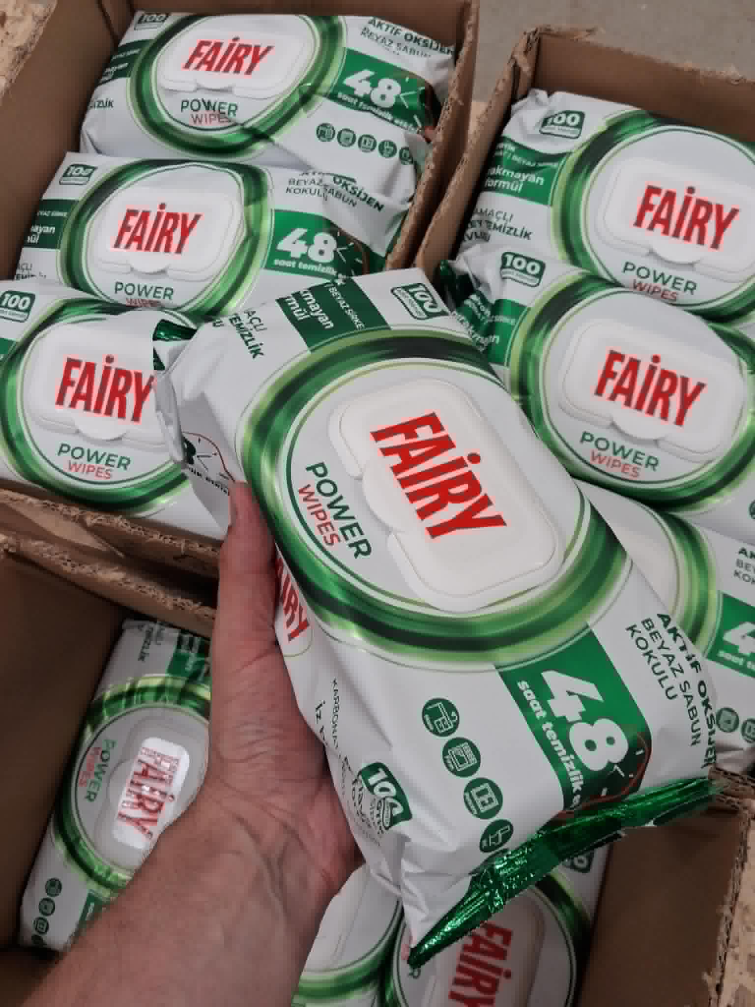 Fairy Power wipes üldpuhastuslapid. 100 lappi pakis