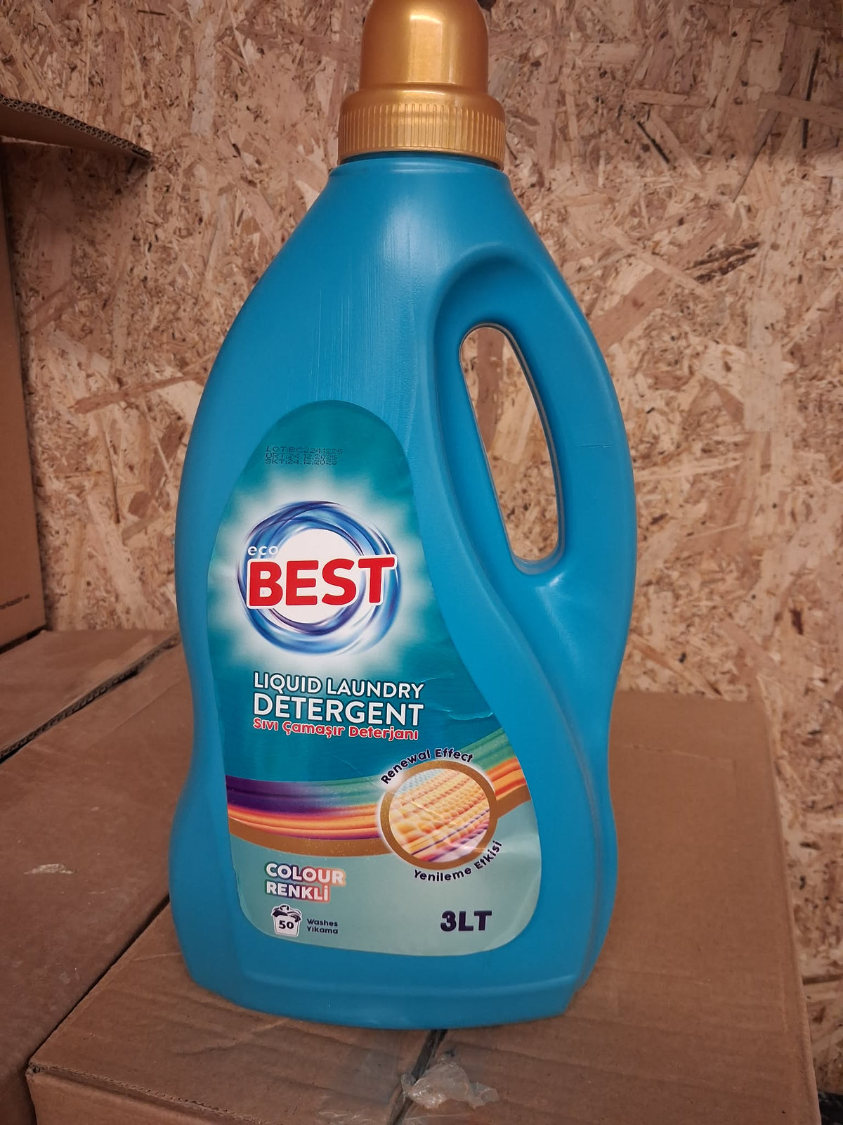 ECOBEST kontsentreeritud vedel pesugeel 3L – värvilisele pesule (kuni 50 pesukorda)