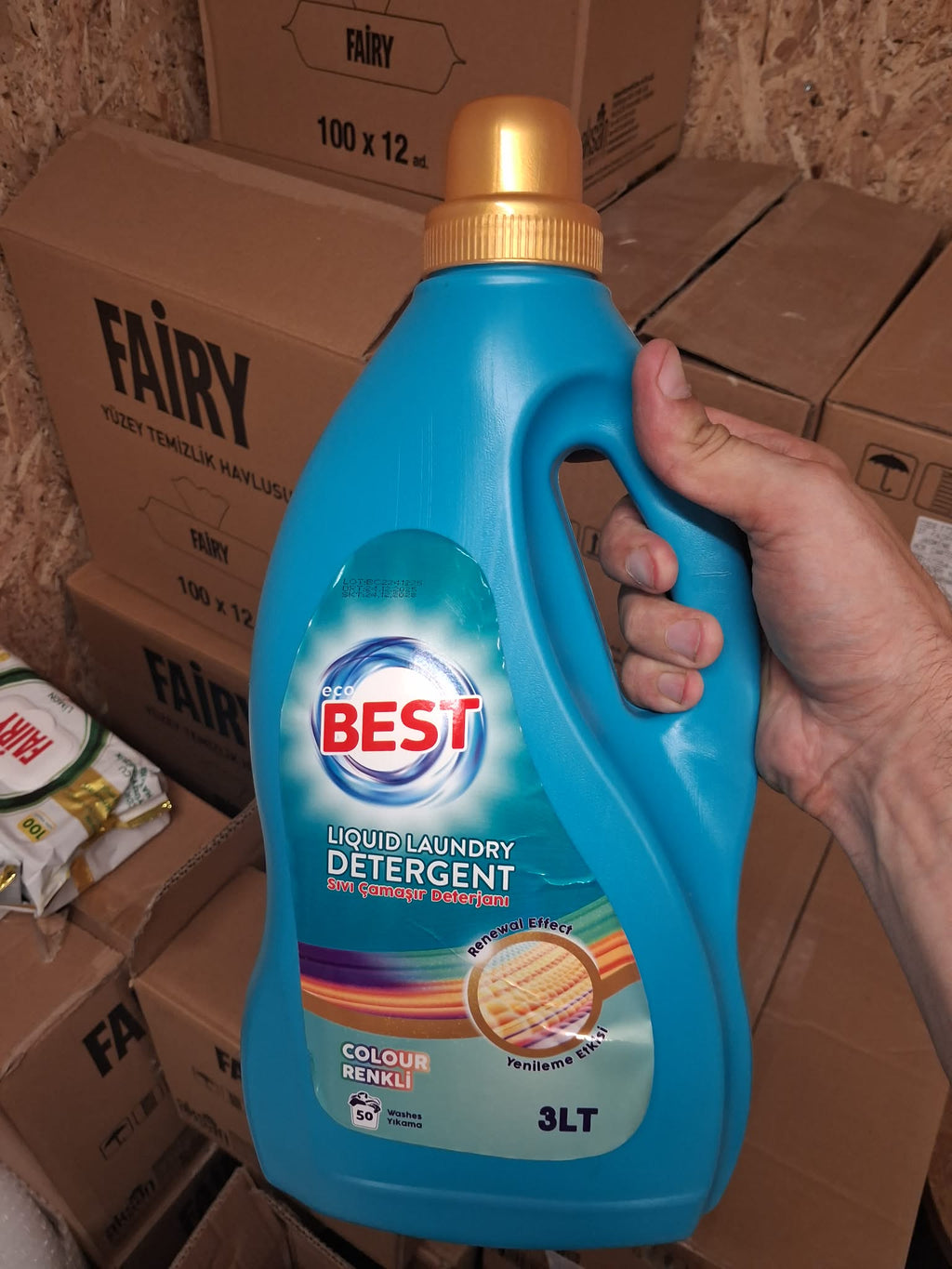 ECOBEST kontsentreeritud vedel pesugeel 3L – värvilisele pesule (kuni 50 pesukorda)