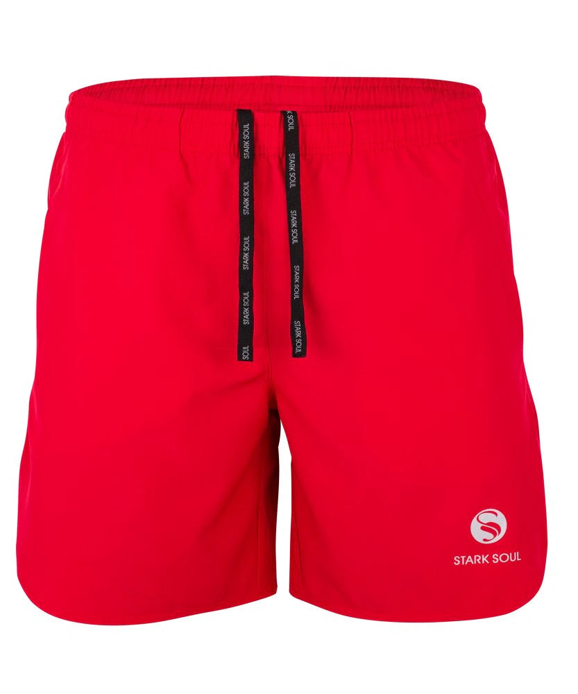 Stark Soul® Performance Sport Shorts with pockets - Red