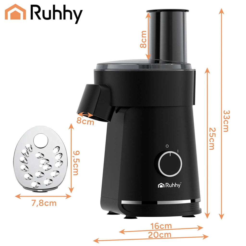 RUHHY Electric Vegetable Chopper & Grater - 200W Multi Slicer with 5 Discs