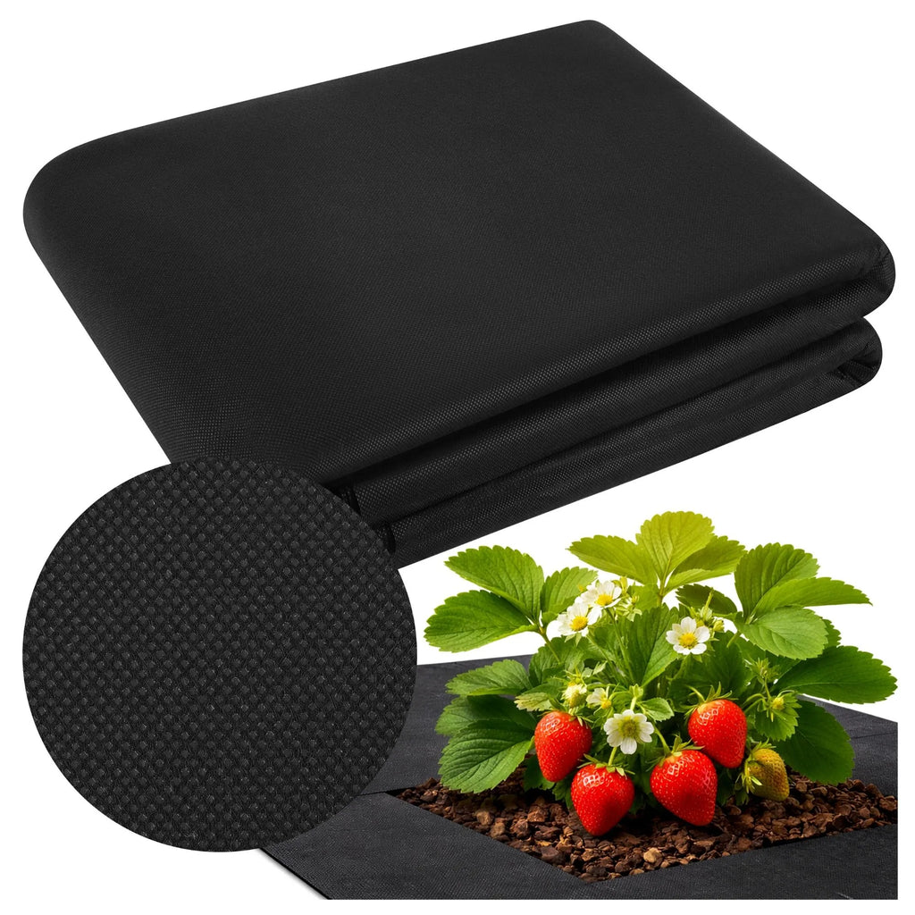 Gardlov Weed Control Fabric 1.6x20m 50g/m² – Black UV-Stable Agro Fleece