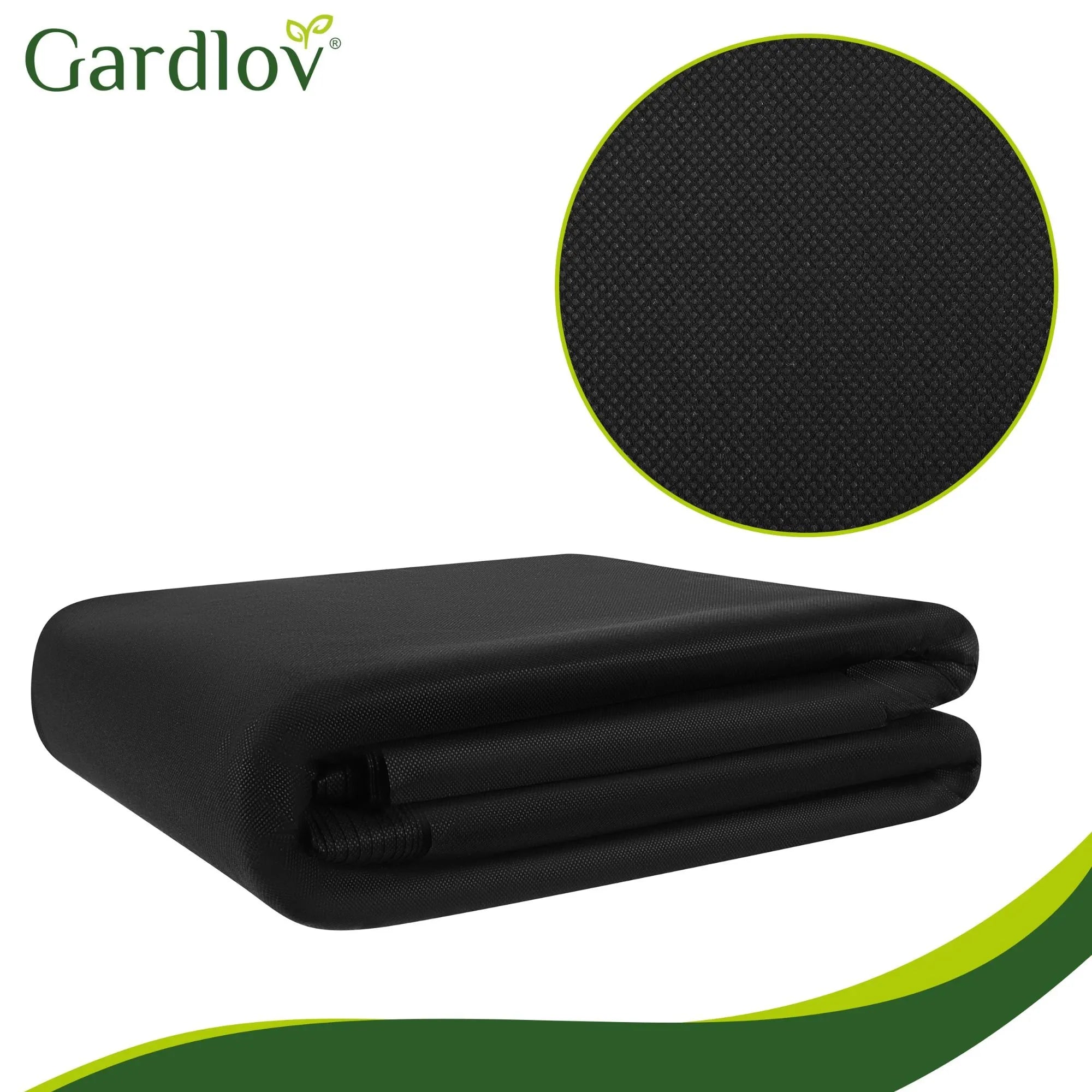 Gardlov Weed Control Fabric 1.6x20m 50g/m² – Black UV-Stable Agro Fleece
