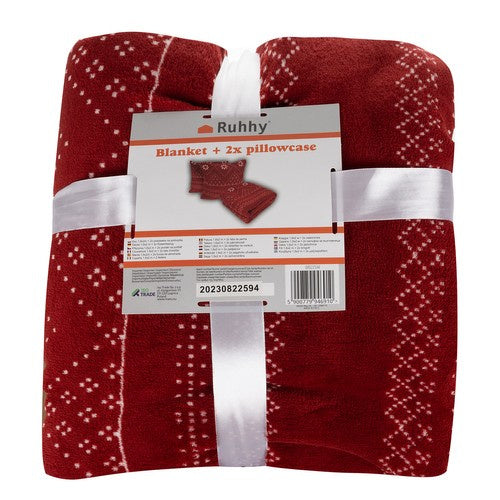 Pehme mikrofiibrist tekikomplekt – 160x200cm + 2 padjapüüri 40x40cm