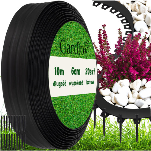 Painduv peenrapiire 6 cm x 10 m – 20 maapealse kinnitusega