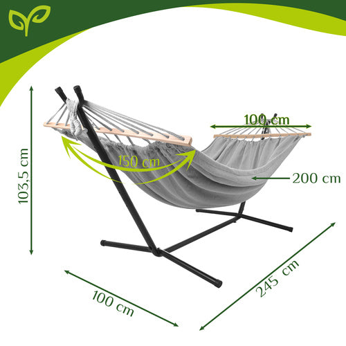 Aiavõrkkiik 200x150cm Gardlov koos raamiga