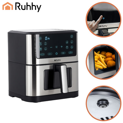 Ruhhy Airfryer 8L XXL – 1800W kuumaõhufritüür peredele
