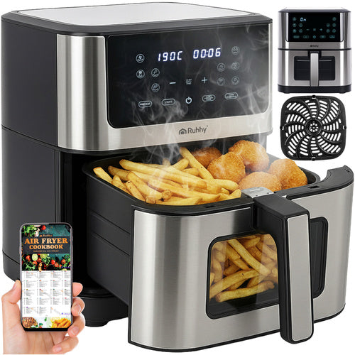 Ruhhy Airfryer 8L XXL – 1800W Hot Air Fryer for Families