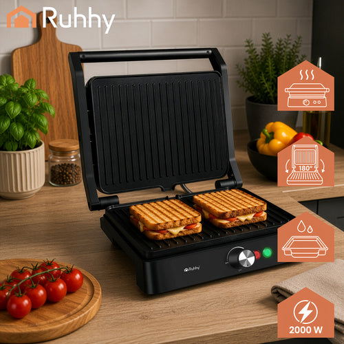 Ruhhy 26176 2000W elektrigrill/röster