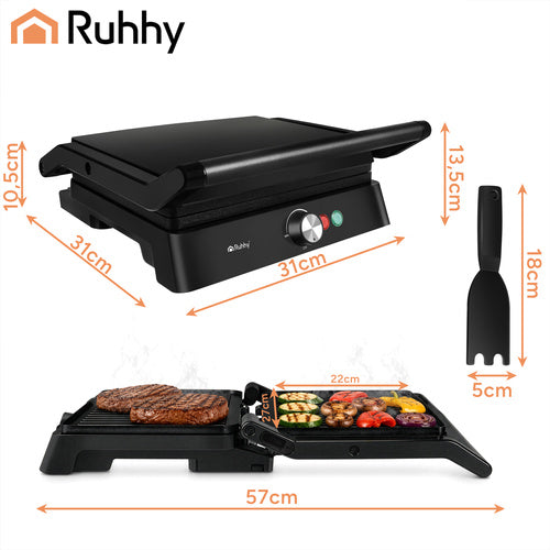 Ruhhy 26176 2000W elektrigrill/röster