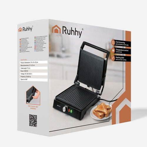 Ruhhy 26176 2000W elektrigrill/röster