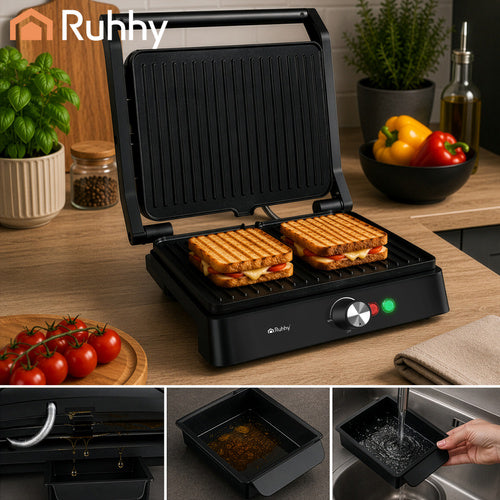 Ruhhy 26176 2000W elektrigrill/röster