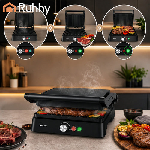 Ruhhy 26176 2000W elektrigrill/röster