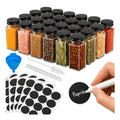 Ruhhy Glass Spice Jars Set of 24 with Labels (Pre-Order)