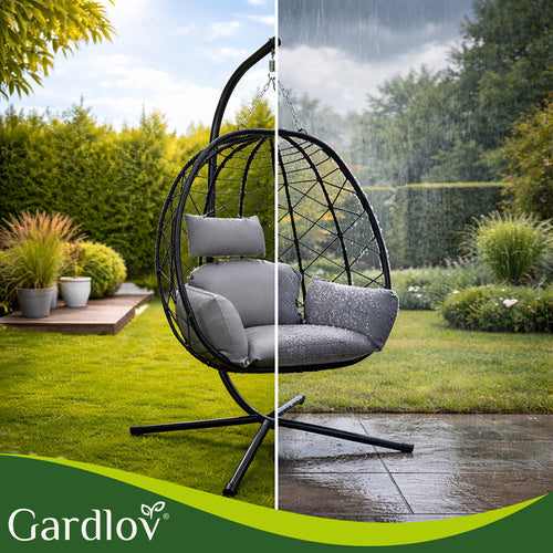 Gardlov Hanging Cocoon Swing Chair with Cushions 150 kg