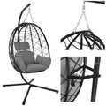 Gardlov Hanging Cocoon Swing Chair with Cushions 150 kg