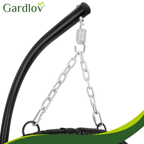 Gardlov Hanging Cocoon Swing Chair with Cushions 150 kg