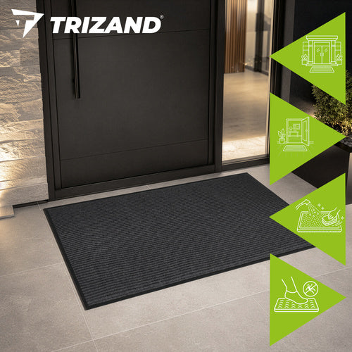 Trizand Anti-Slip Entrance Mat 80x120 cm – Grey