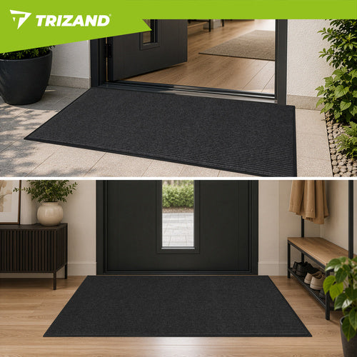 Trizand Anti-Slip Entrance Mat 80x120 cm – Grey