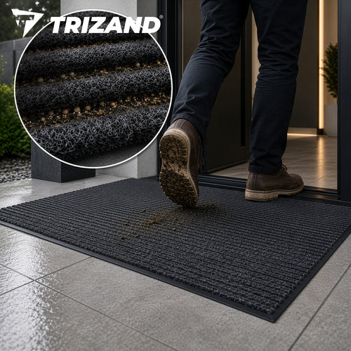 Trizand Anti-Slip Entrance Mat 80x120 cm – Grey