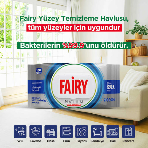 Fairy puhastuslapid – 100 lappi pakis.